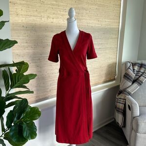 BODEN Women’s Red Wrap Dress Size US 6L